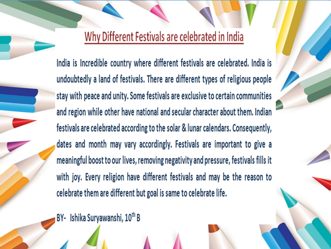 Why Different Festivals are Celebrated in India